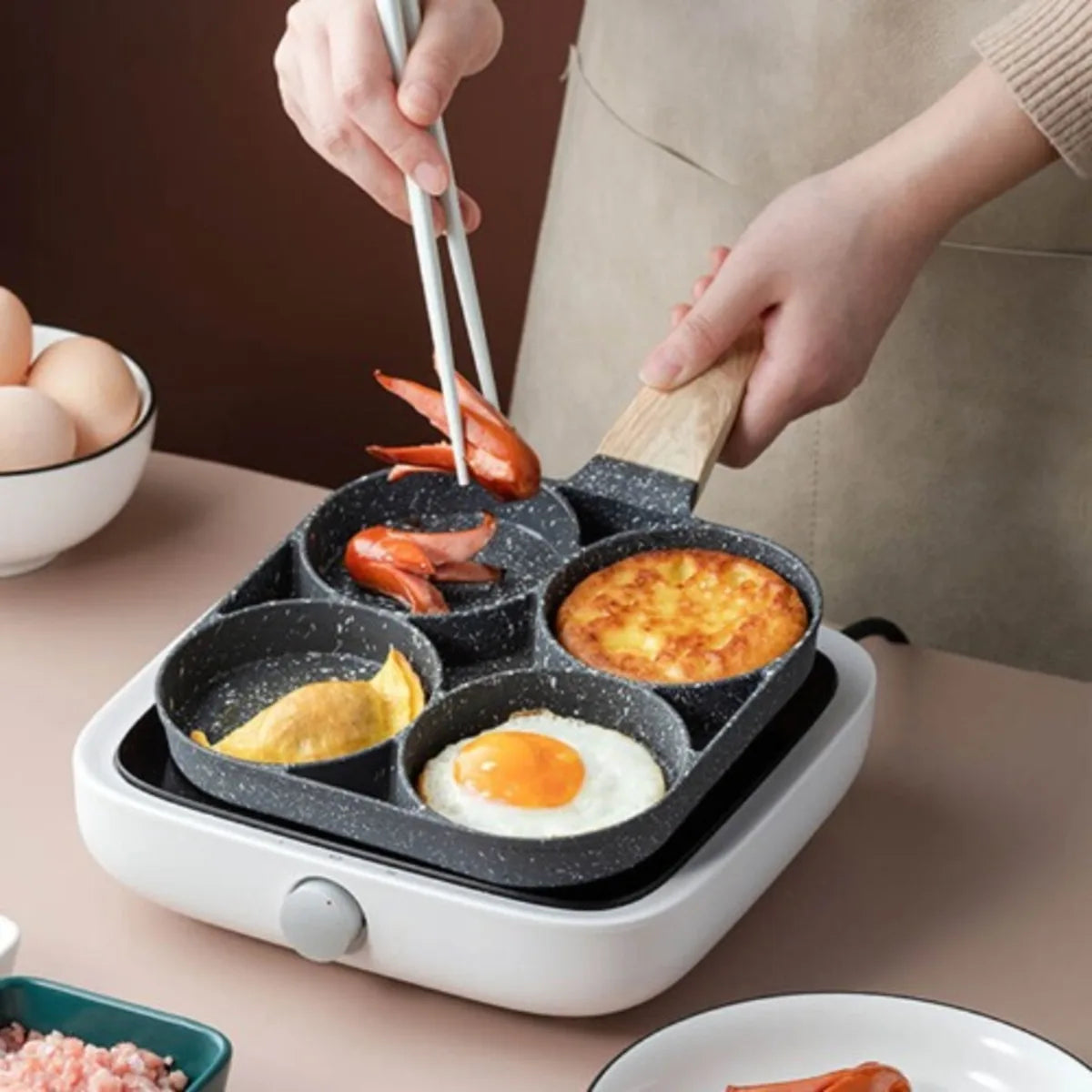 Non-Stick Pan 4-Hole