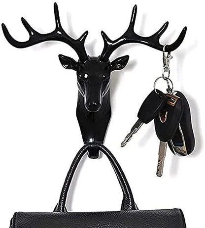 ContemporaryAntlers Self-Adhesive Wall Hanger (Black)