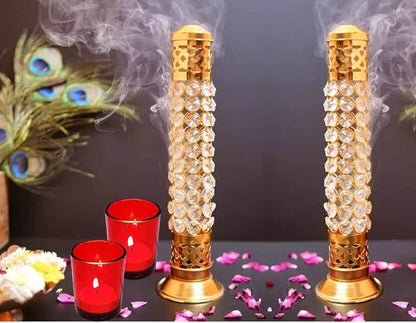 CrystalAura Brass Incense Holder