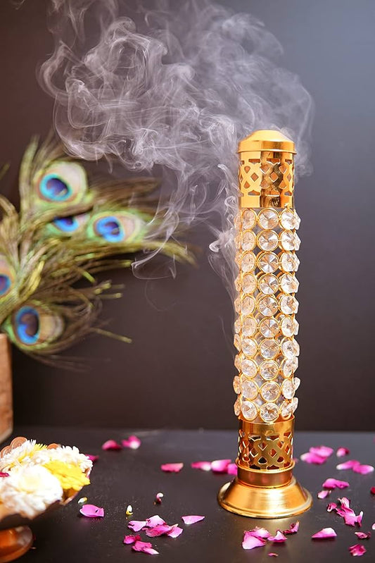 CrystalAura Brass Incense Holder