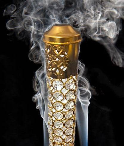 CrystalAura Brass Incense Holder