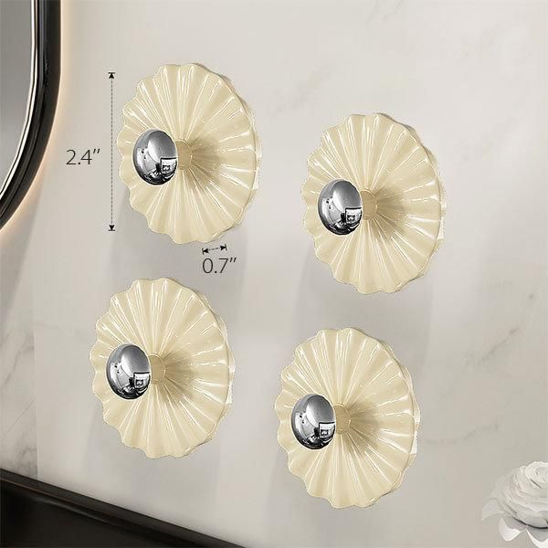 Petal Shaped Adhesive Wall Hooks