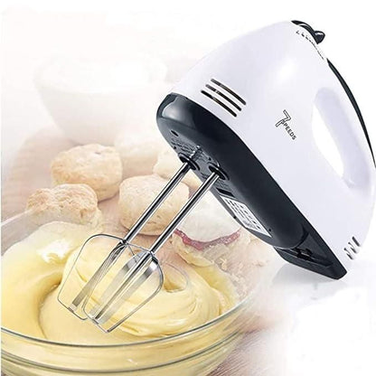 MixEase Hand Mixer and Hand Blender - 7 Speed, 260W (White)