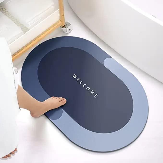 QuickDry Round Bathroom Mat